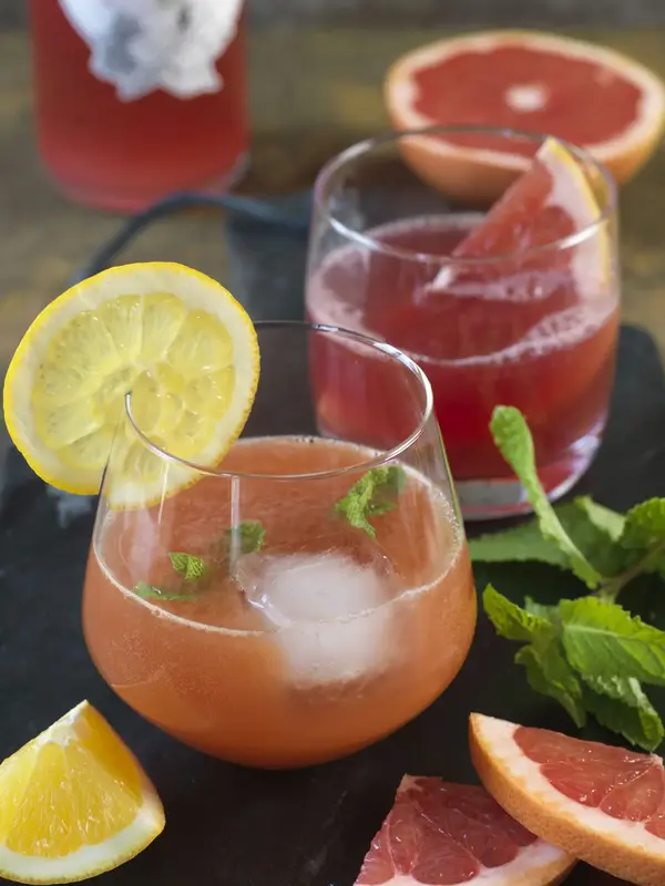 Mocktail Kéfir fruits sureau hibiscus